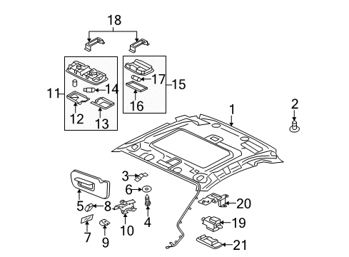 2007 Mitsubishi Eclipse Lamp Lens Diagram for 7620A193