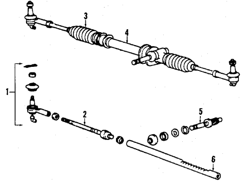 1990 Mitsubishi Van Steering Gear & Linkage Diagram 4