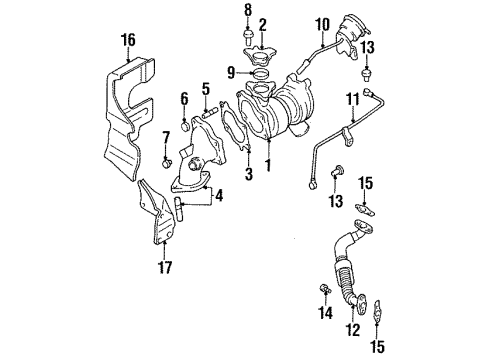 1991 Mitsubishi 3000GT Support Bracket Bolt Diagram for MD168601