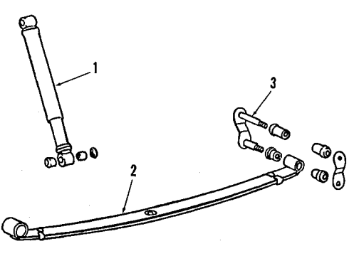 1997 Mitsubishi Montero Sport Stabilizer Bar & Components Diagram 5