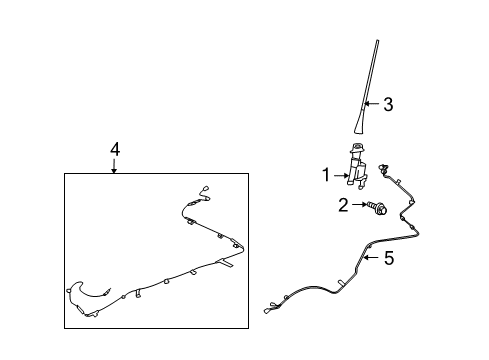 2011 Mitsubishi Eclipse Antenna & Radio Diagram 2