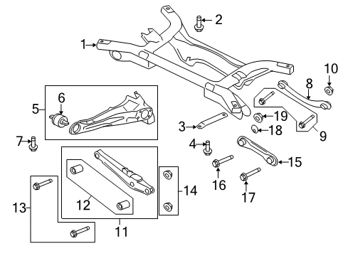 2010 Mitsubishi Lancer Upper Control Arm Diagram for 4110A104