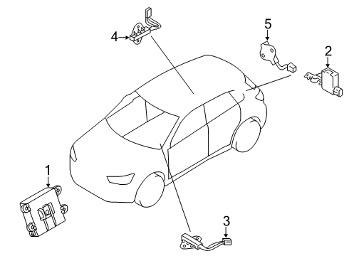 2022 Mitsubishi Eclipse Cross Anti-Theft Components