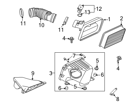 2011 Mitsubishi Endeavor Air Intake