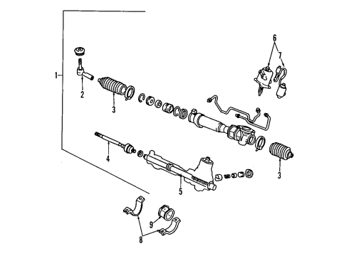 1992 Mitsubishi Diamante P/S Pump & Hoses