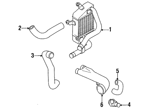 1995 Mitsubishi 3000GT Intercooler Diagram 2