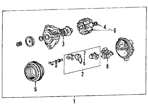 1991 Mitsubishi Eclipse Alternator