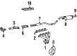 Diagram for Mitsubishi Mirage Catalytic Converter - MR385625