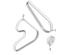 Diagram for Mitsubishi Drive Belt - 4451A107
