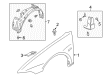 Diagram for Mitsubishi Galant Fender - MR325760