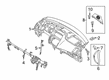 Diagram for Mitsubishi Eclipse Cross Instrument Cluster - 68100W171P