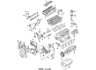 Diagram for Mitsubishi Galant Timing Cover Gasket - MD188834