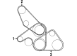 Diagram for Mitsubishi Eclipse Drive Belt - MD186126