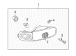 Diagram for Mitsubishi Back Up Light - MR496329