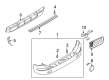 Diagram for Mitsubishi Bumper Reflector - MR439715