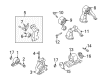 Diagram for Mitsubishi Outlander Engine Mount - MN100289