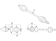 Diagram for Mitsubishi Outlander CV Boot - 3817A125