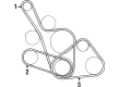 Diagram for Mitsubishi Montero Drive Belt - MD187462