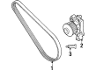 Diagram for Mitsubishi Mirage Drive Belt - MD312400