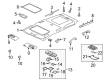 Diagram for Mitsubishi Outlander Sun Visor - 7620A625YA