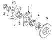 Diagram for Mitsubishi Expo Brake Dust Shields - MB699397
