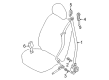 Diagram for Mitsubishi Mirage G4 Seat Belt - 7000D804XA