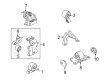 Diagram for Mitsubishi Engine Mount - MN100158