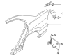 Diagram for Mitsubishi Fuel Door Hinge - MR287594
