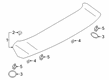 Diagram for Mitsubishi Eclipse Cross Spoiler - 6515A578HB