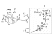 Diagram for Mitsubishi Coolant Reservoir Cap - MR482613