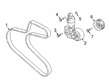 Diagram for Mitsubishi Belt Tensioner - 1345A146
