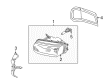 Diagram for Mitsubishi Fog Light Lens - MR416413