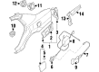 Diagram for Mitsubishi Fuel Door Hinge - MB955162