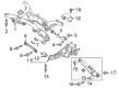 Diagram for Mitsubishi Axle Beam Mount - 4100A268