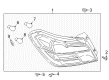 Diagram for Mitsubishi Galant Car Bulbs - MS820078