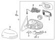 Diagram for Mitsubishi Car Mirror - 7632B353