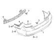 Diagram for Mitsubishi Mirage G4 Bumper - 6410D948