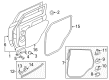 Diagram for Mitsubishi Outlander Sport Door Seal - 5755A228