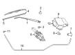 Diagram for Mitsubishi Montero Wiper Blade - MZ690154