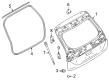 Diagram for Mitsubishi Lift Support - 5802A674