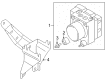 Diagram for Mitsubishi ABS Control Module - MN116780