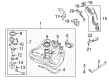 Diagram for Mitsubishi Fuel Filter - MR431089