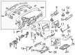 Diagram for Mitsubishi Dash Panel Vent Portion Covers - 8030A203
