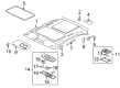 Diagram for Mitsubishi Lancer Sun Visor - 7620A861YA