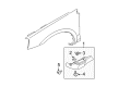 Diagram for Mitsubishi Mud Flaps - 5370B162