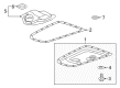 Diagram for Mitsubishi Automatic Transmission Filter - 2824A007