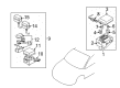 Diagram for Mitsubishi Fuel Pump Relay - MR324710