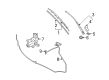 Diagram for Mitsubishi Windshield Washer Nozzle - 8265A005