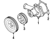 Diagram for Mitsubishi Water Pump Pulley - MD124049