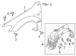 Diagram for Mitsubishi Wheelhouse - MR520356